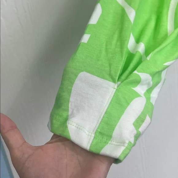 Free People - NWT Full Bloom Bright Neon Crewneck Long Sleeve Blouse Size Small - Picture 4 of 12